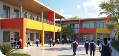 Colegio estatal construido con estándares de calidad por Maquinpe Group